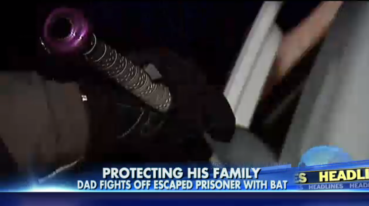 NH Dad Protects Family Using A T Ball Bat Against Prison Escapee MRCTV